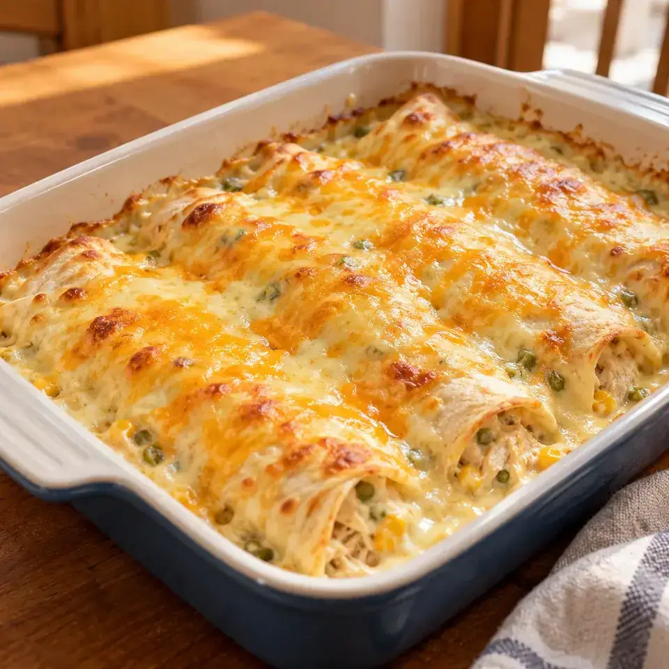 White Chicken Enchiladas — serving inspiration