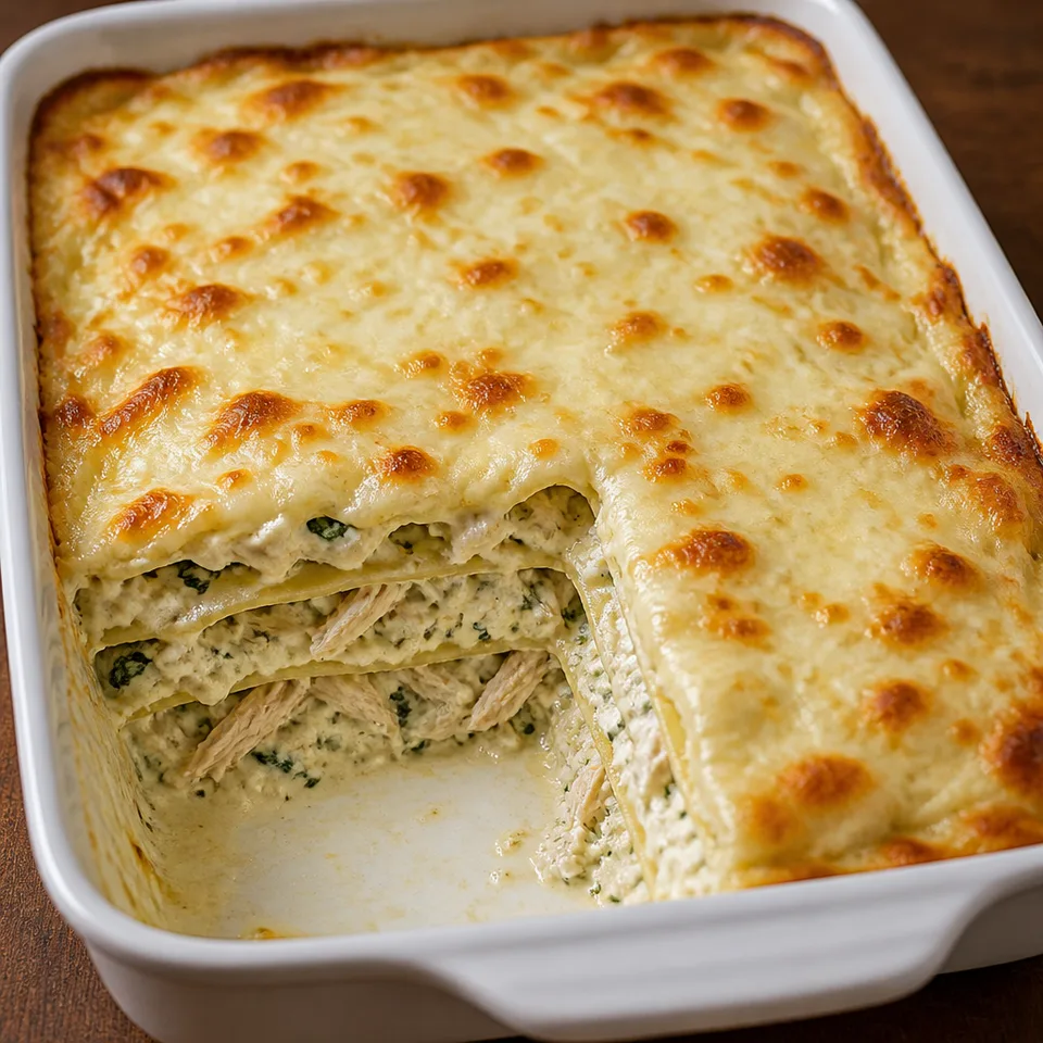 White Chicken Lasagna recipe — serving inspiration