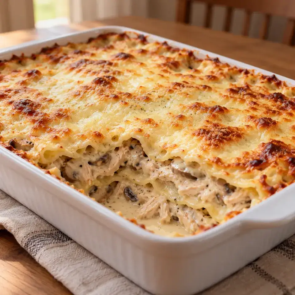 White Chicken Lasagna — serving inspiration