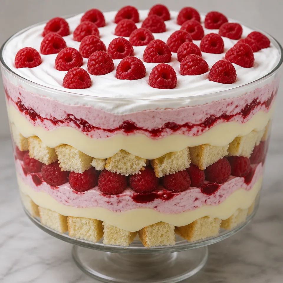 White Chocolate Raspberry Trifle — serving inspiration