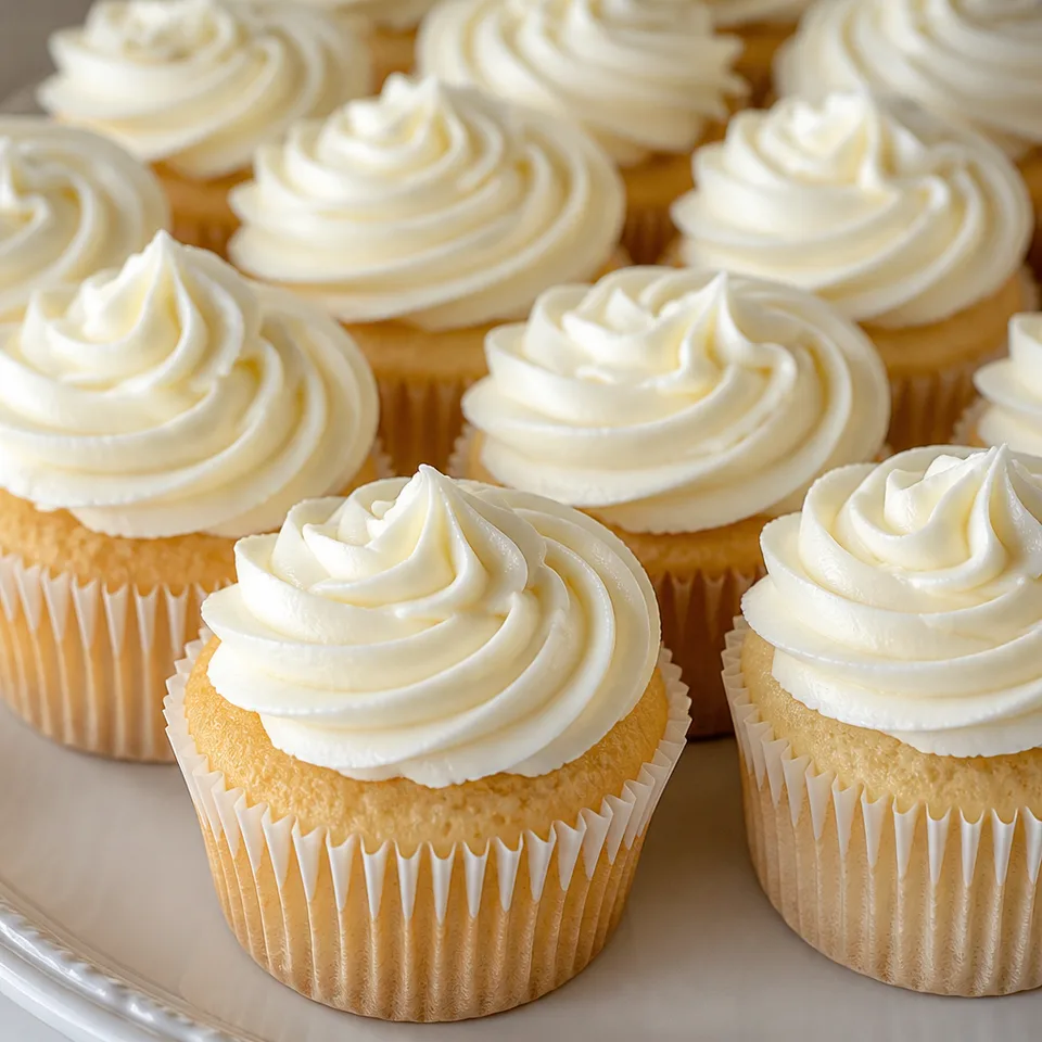 White Cream Cupcakes — serving inspiration