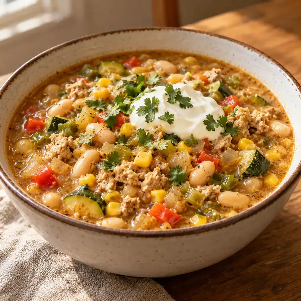 White Turkey Chili — serving inspiration