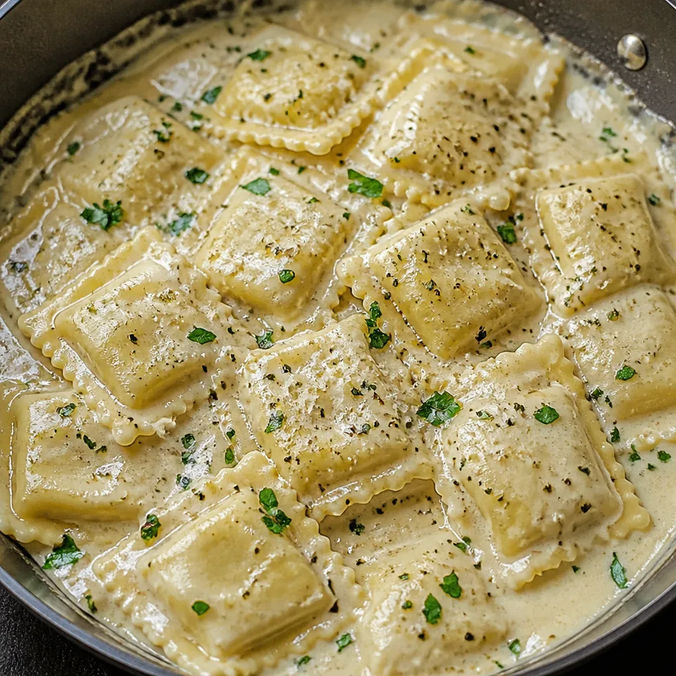 White Wine Cream Sauce for Ravioli — serving inspiration