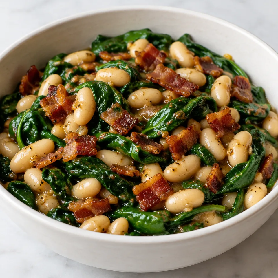 Wilted Spinach Salad — serving inspiration