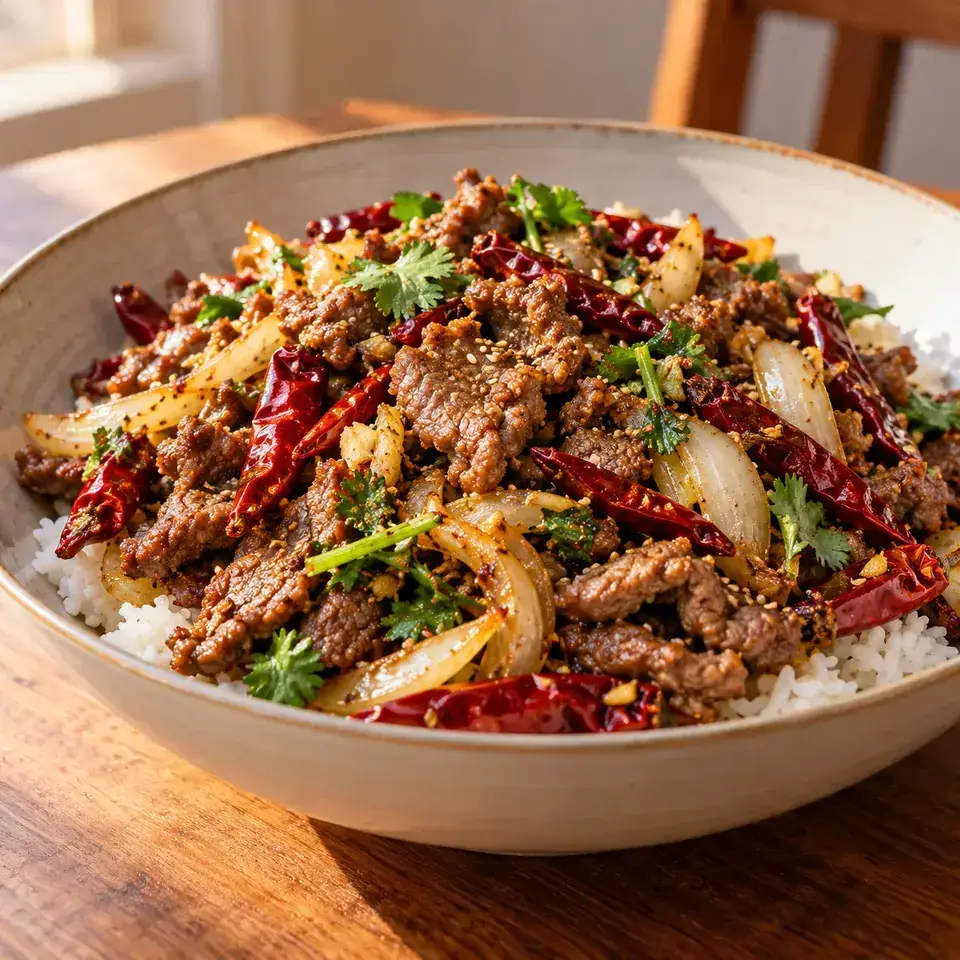 Xinjiang Cumin Lamb Stir Fry — serving inspiration
