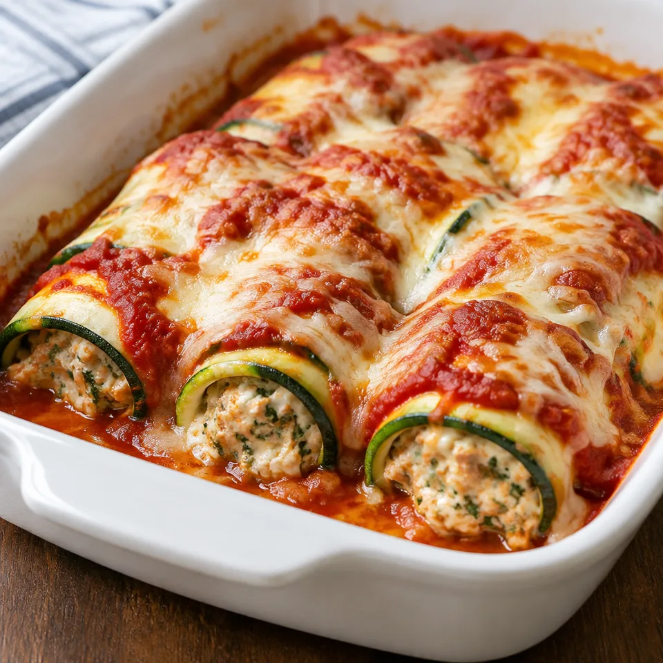 Zucchini Lasagna Roll Ups — serving inspiration